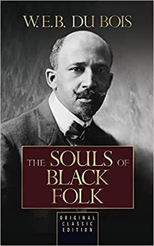 Book cover with black and white photo of W.E.B Du Bois sitting for a portrait